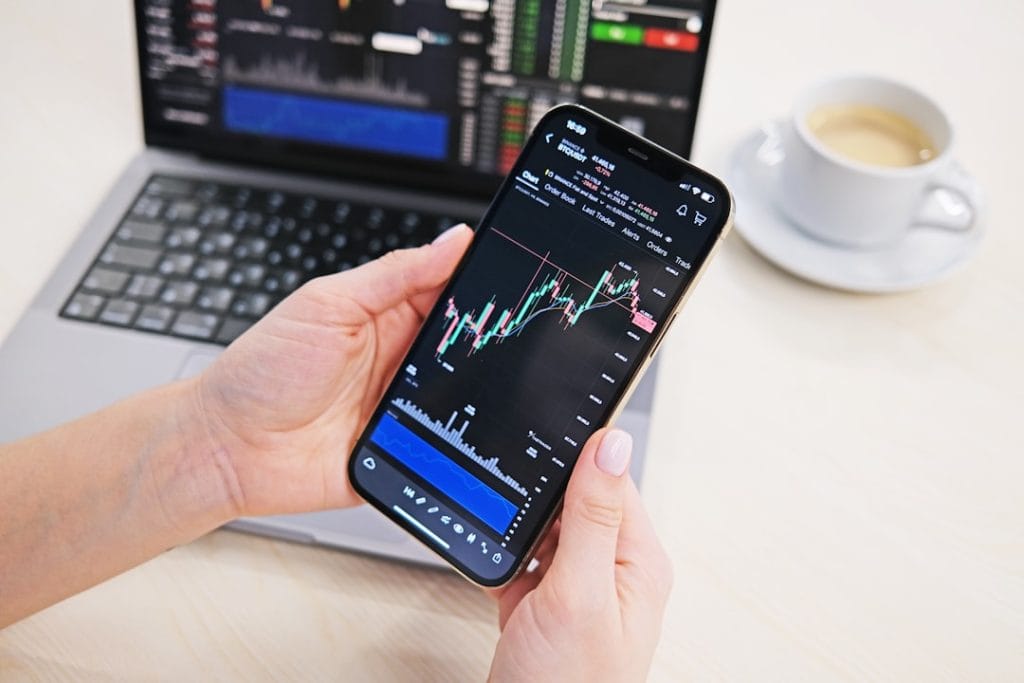 Photo Stock market simulation