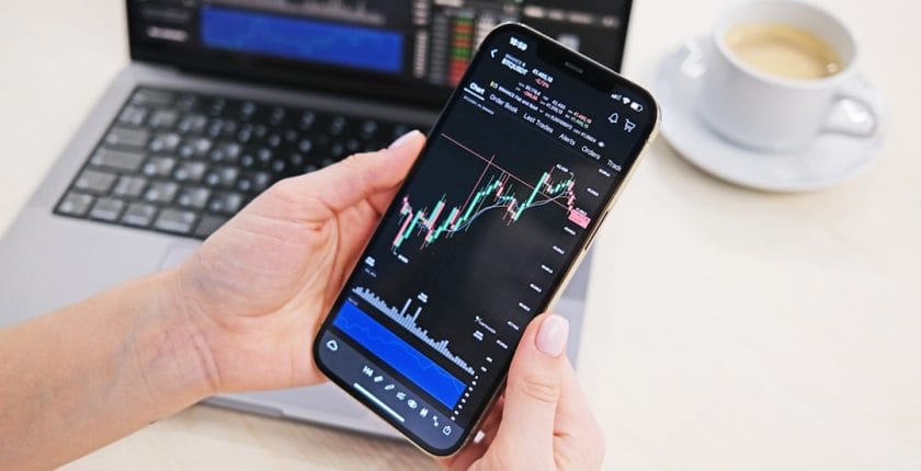 Photo Stock market simulation