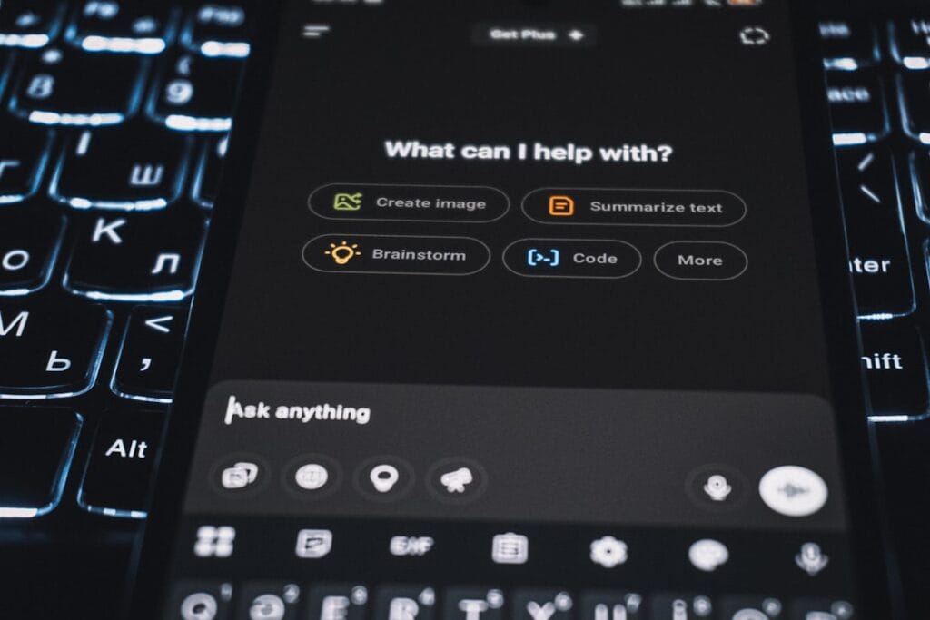 Photo Chatbot interface