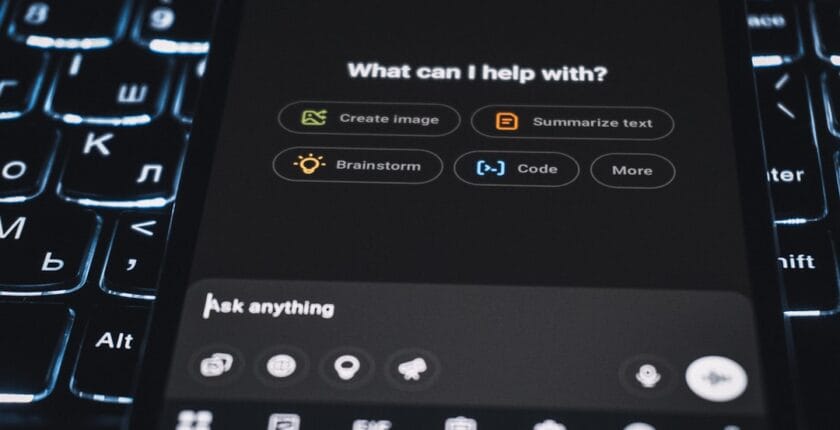 Photo Chatbot interface