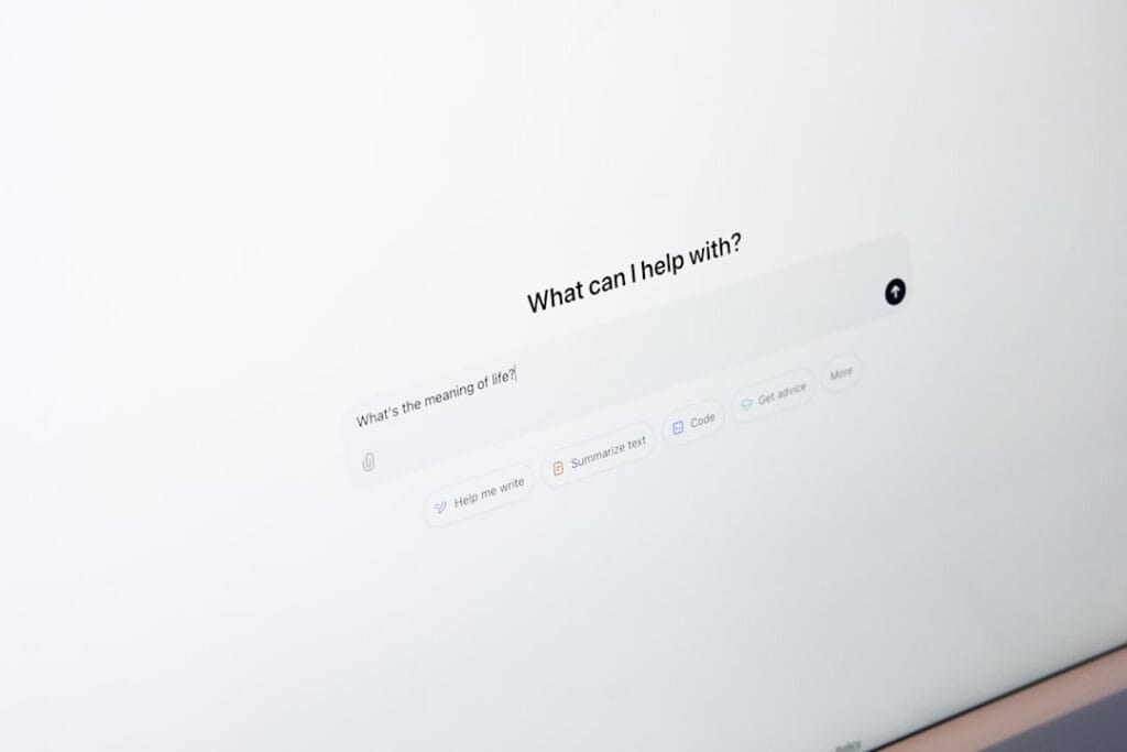 Photo Chatbot interface