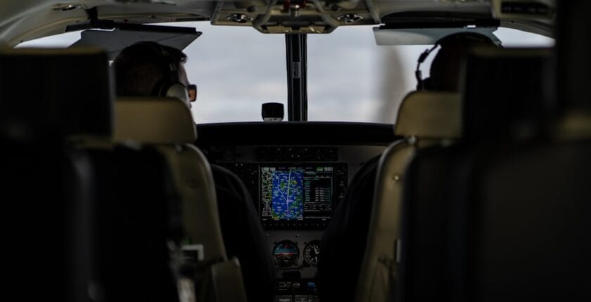 Photo cockpit de pilotage