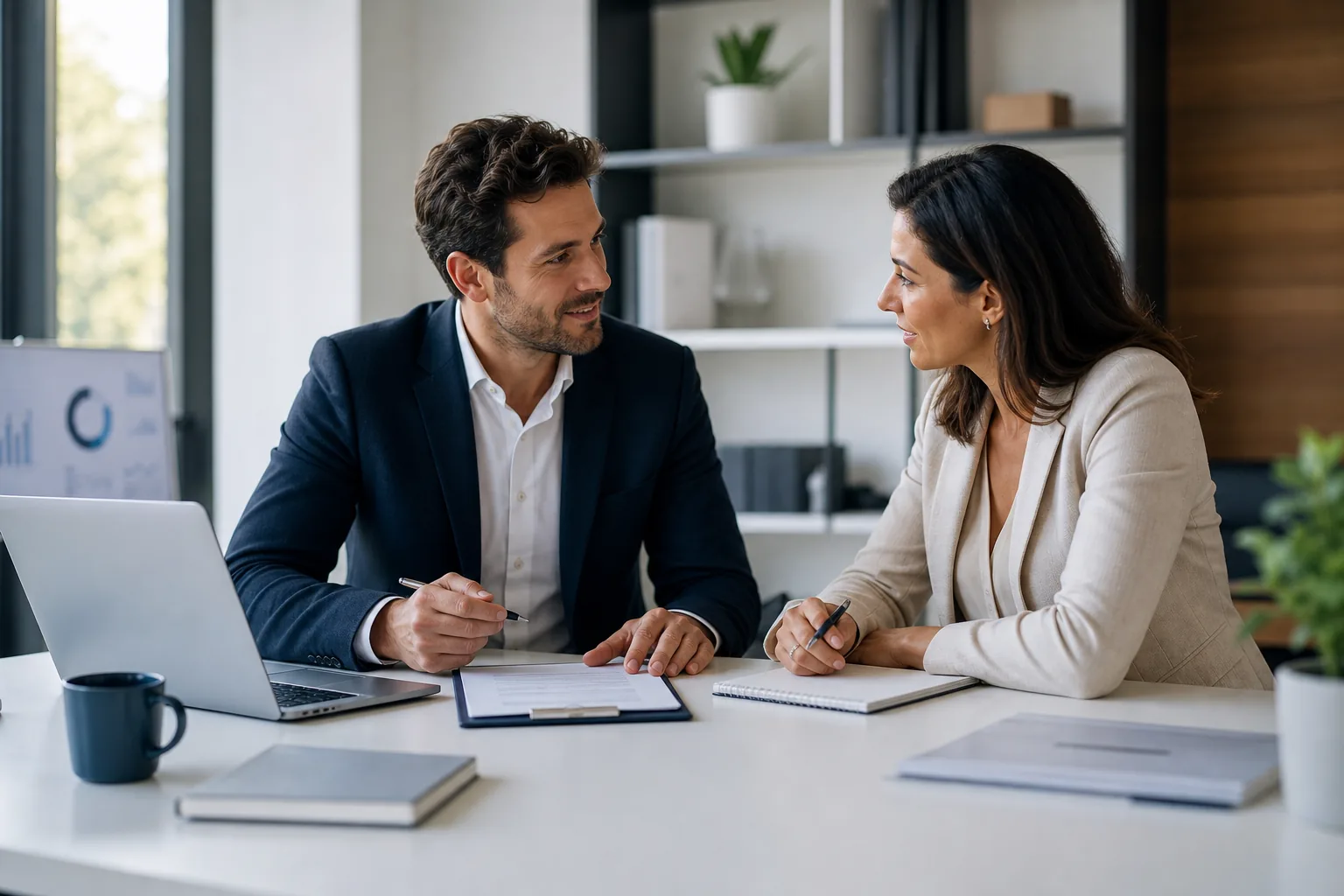 Consultant freelance assurance en échange avec un interlocuteur spécialisé